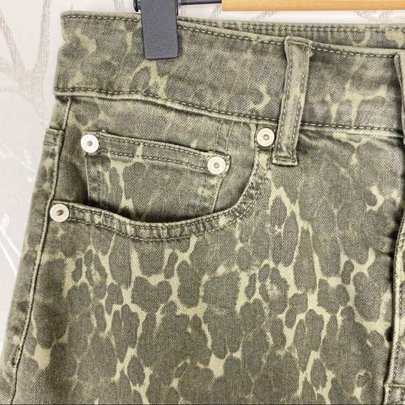 AEO Next Level Stretch Camo Print Denim Jean Skirt - Picture 3 of 10